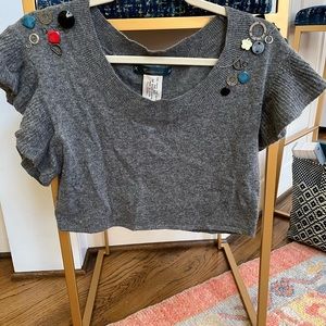 Anthropologie Cartonnier cropped sweater